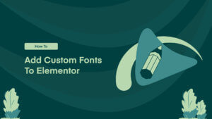 Elementor Custom Fonts