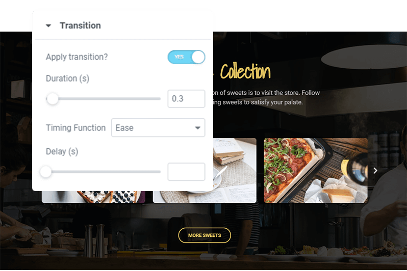 Designer Powerup for Elementor- Transition Animations