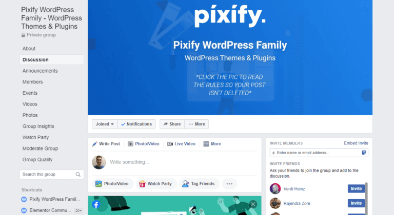 Pixify Facebook Community - Designer Powerup